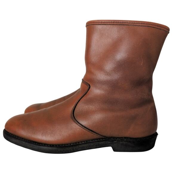 Vintage 80s Dexter Armortred Oil Resistant Ankle Boots Men 10 Zipper USA Made‎ main image 5